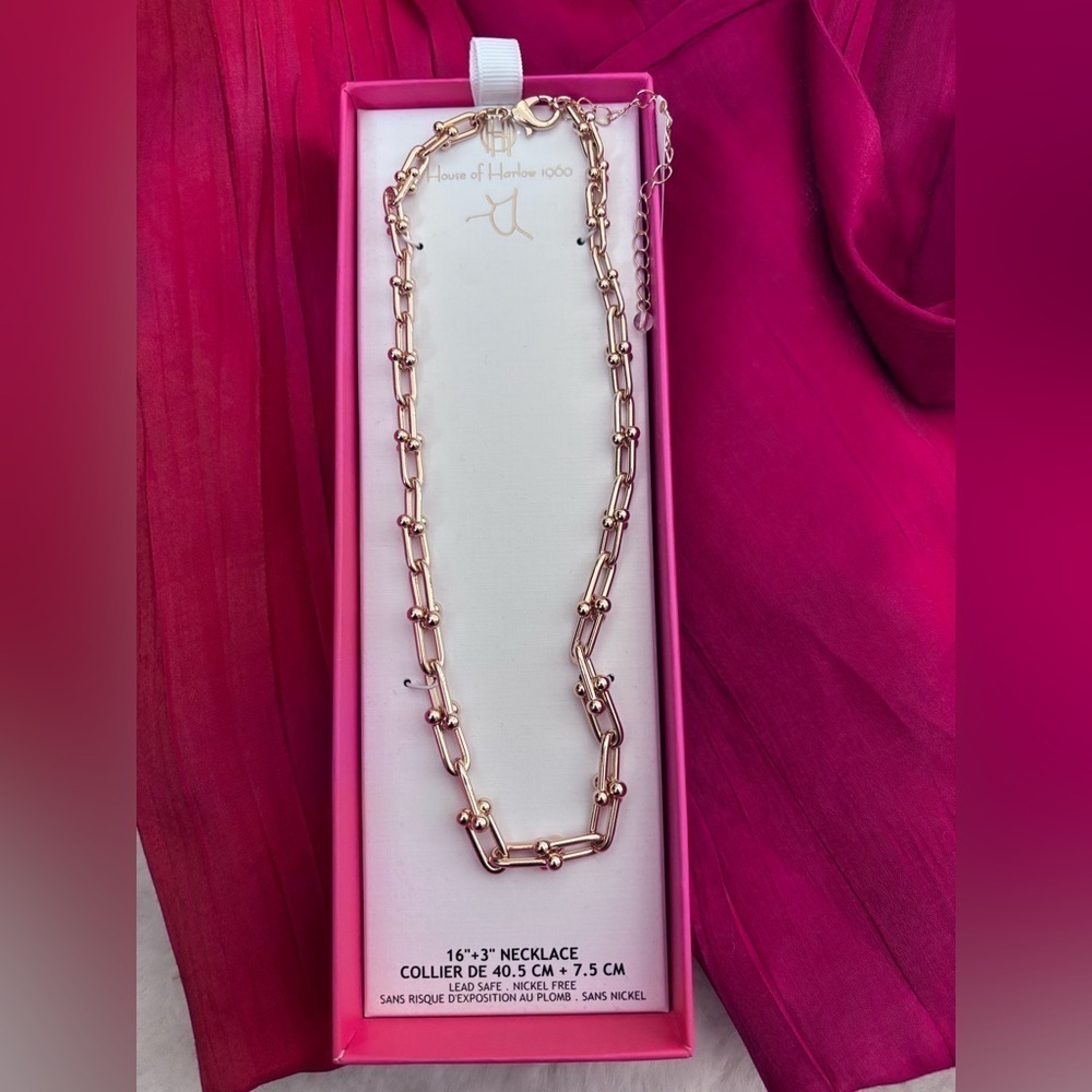House of Harlow 1960 Gold Chain Necklace